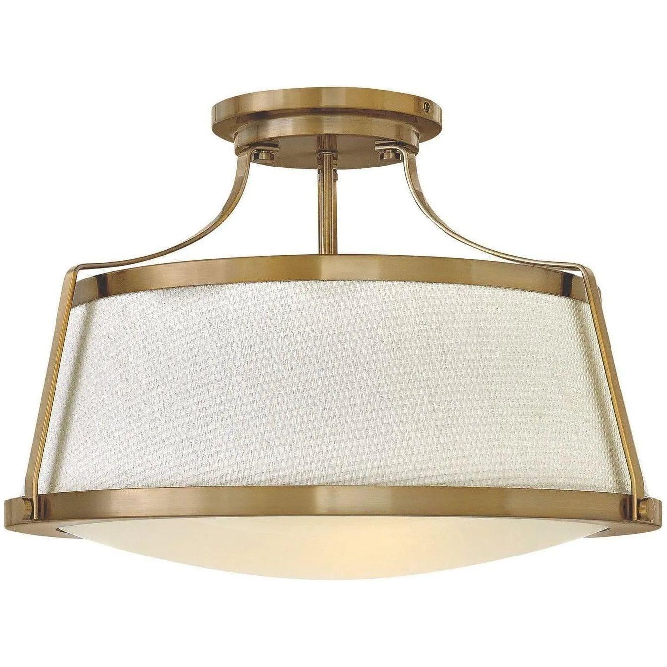 Hinkley Lighting - Charlotte 20-Inch Semi-Flush Mount - 3522BC - Canada Light Shop