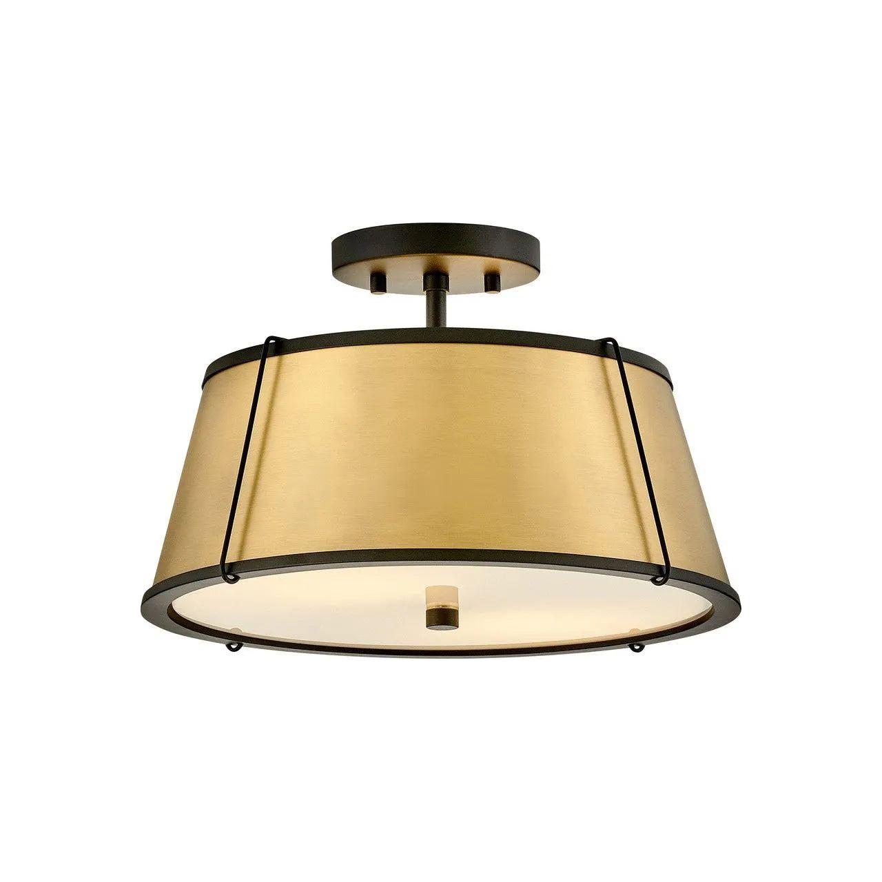 Hinkley Lighting - Clarke LED Semi-Flush Mount - 4893BK-LDB - Canada Light Shop