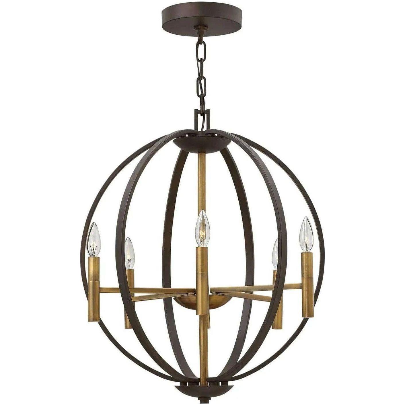 Hinkley Lighting - Euclid 21-Inch Chandelier - 3466SB - Canada Light Shop