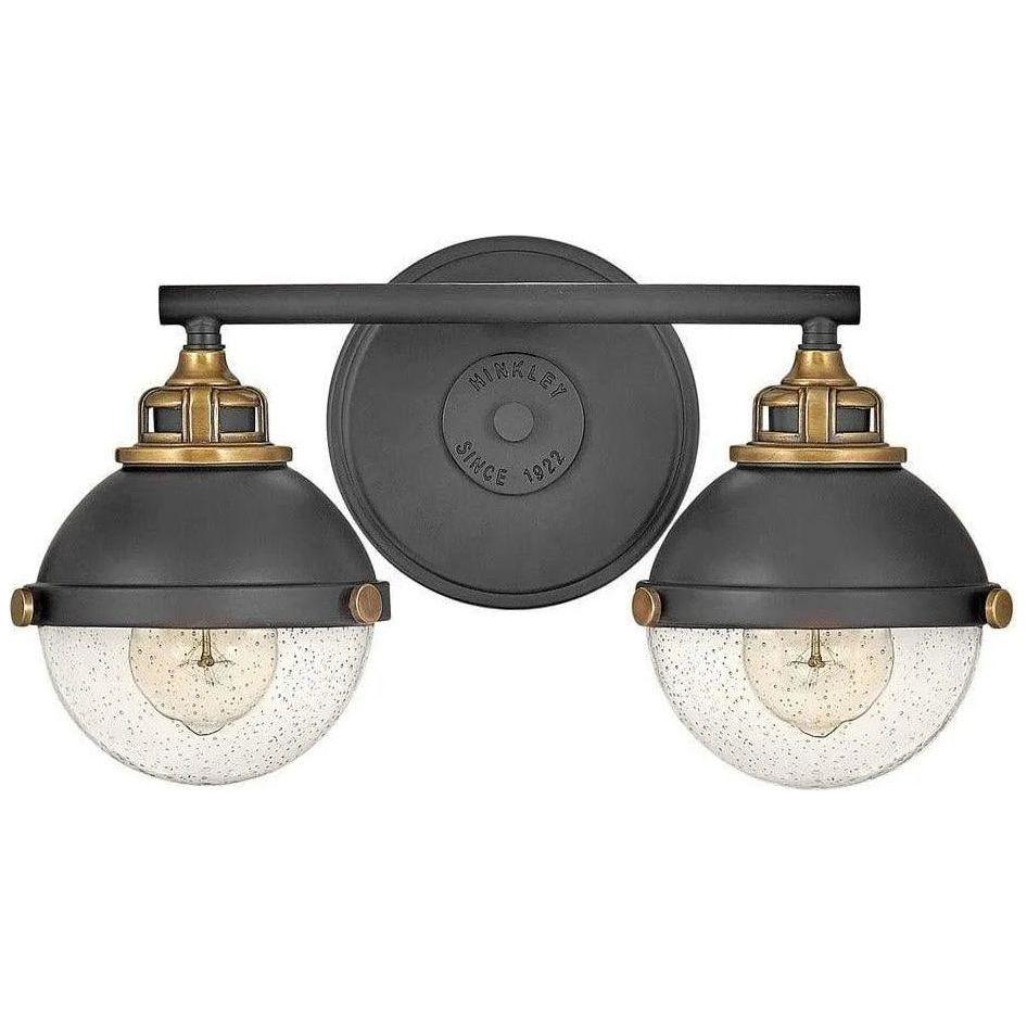 Hinkley Lighting - Fletcher 16-Inch Two Light Bath - 5172BK - Canada Light Shop