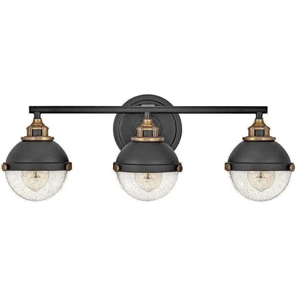 Hinkley Lighting - Fletcher 25-Inch Three Light Bath - 5173BK - Canada Light Shop