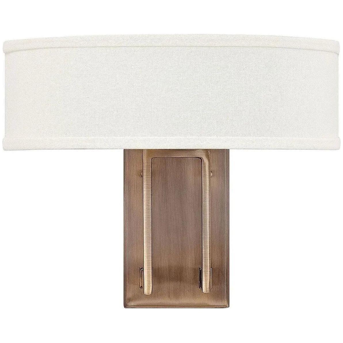 Hinkley Lighting - Hampton 12-Inch Wall Sconce - 3202BR - Canada Light Shop