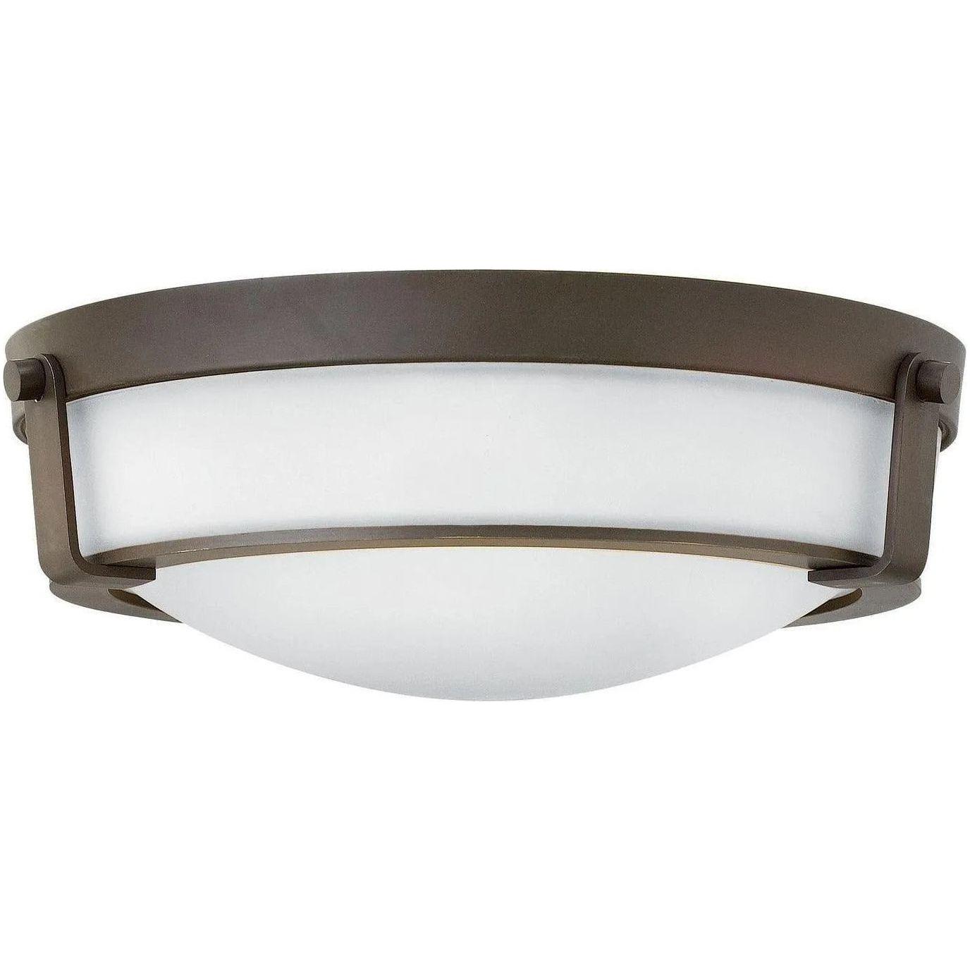 Hinkley Lighting - Hathaway 16-Inch Flush Mount - 3225OB-WH - Canada Light Shop