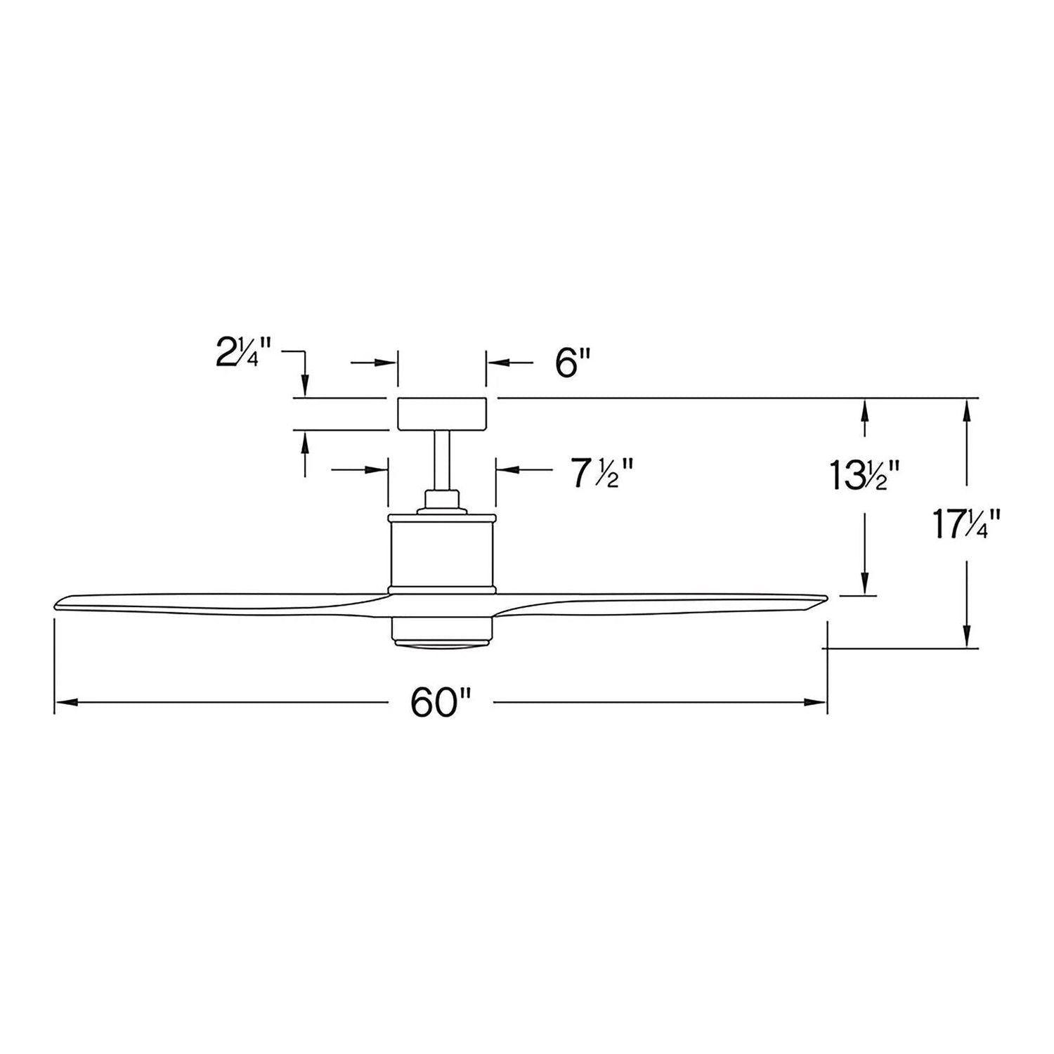 Hinkley Lighting - Hover Ceiling Fan - 900752FBN-LWD - Canada Light Shop