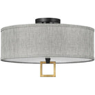 Hinkley Lighting - Link 18-Inch Semi-Flush Mount - 41807BK - Canada Light Shop