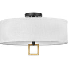 Hinkley Lighting - Link 18-Inch Semi-Flush Mount - 41808BK - Canada Light Shop