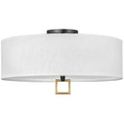 Hinkley Lighting - Link 23-Inch Semi-Flush Mount - 41810BK - Canada Light Shop
