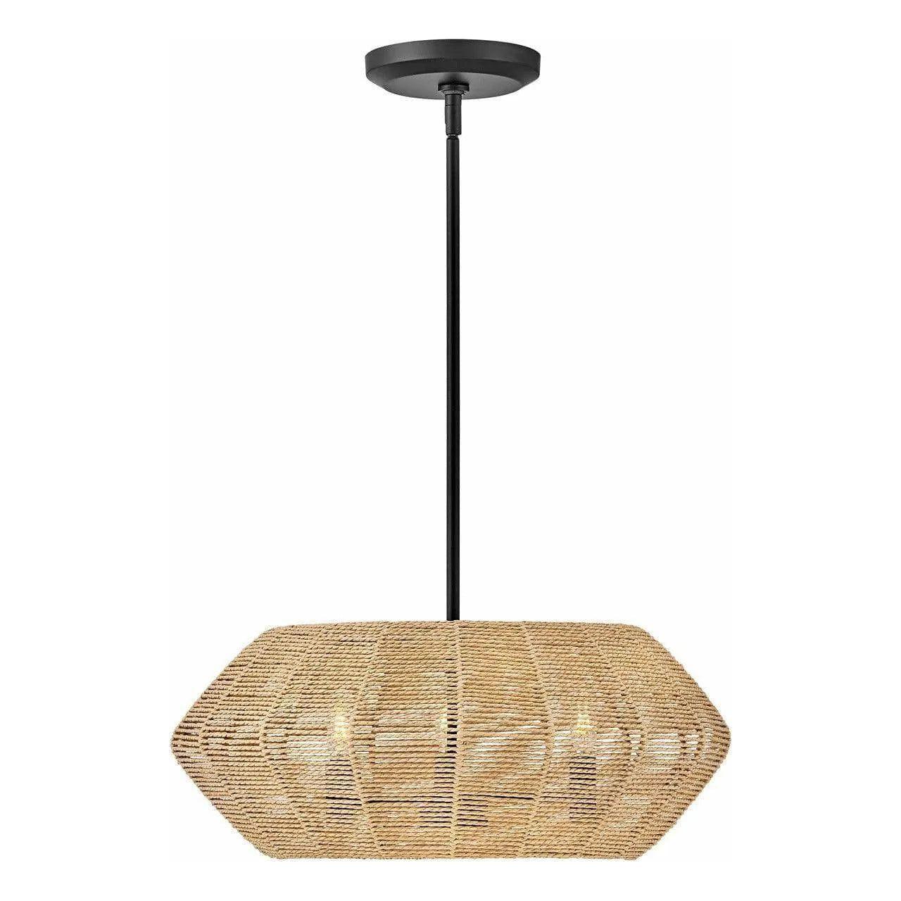 Hinkley Lighting - Luca Pendant - 40383BLK-CML - Canada Light Shop