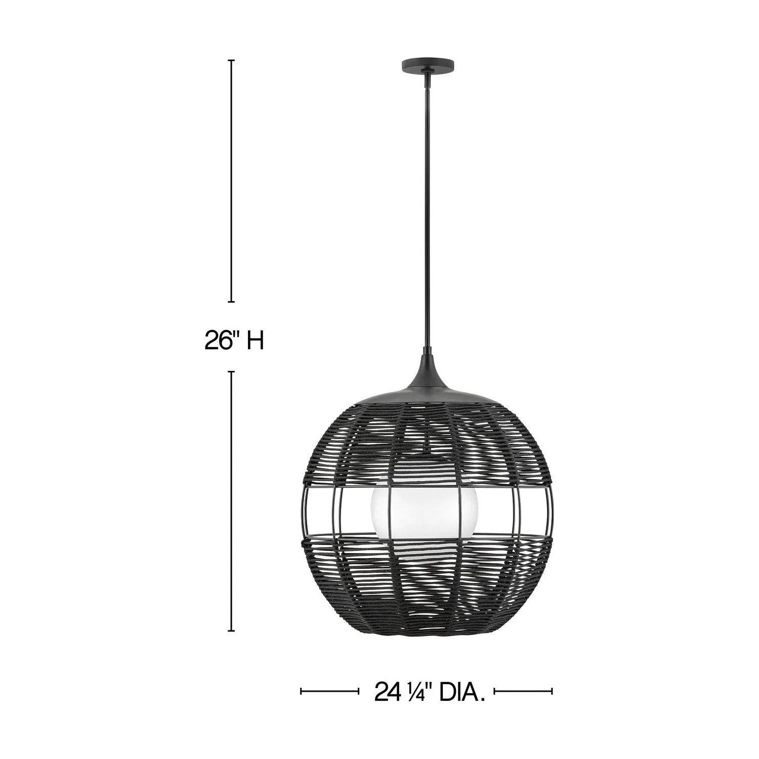 Hinkley Lighting - Maddox Hanging Lantern - 19675BK - Canada Light Shop