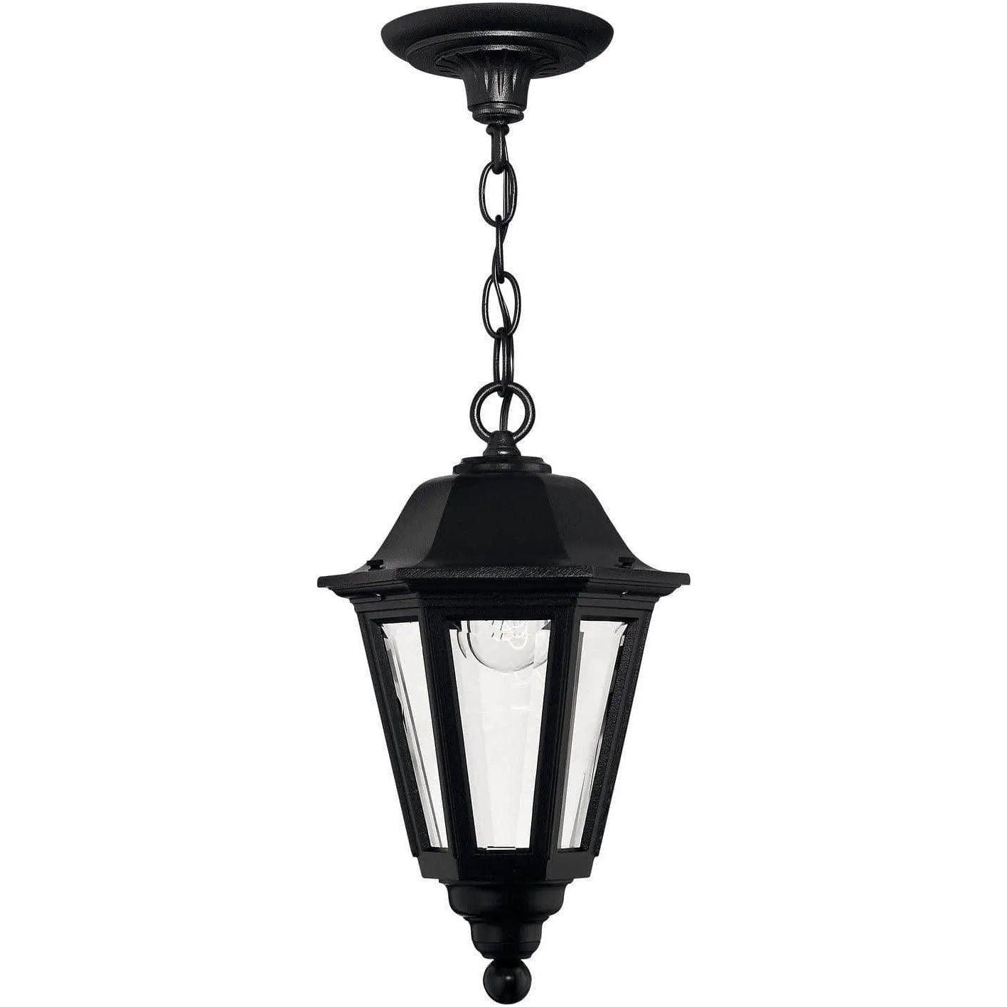 Hinkley Lighting - Manor House 8-Inch Outdoor Hanging Lantern - 1412BK - Canada Light Shop