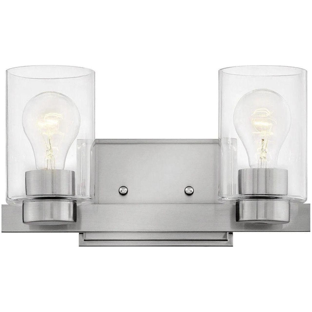 Hinkley Lighting - Miley 13-Inch Two Light Bath - 5052BN-CL - Canada Light Shop