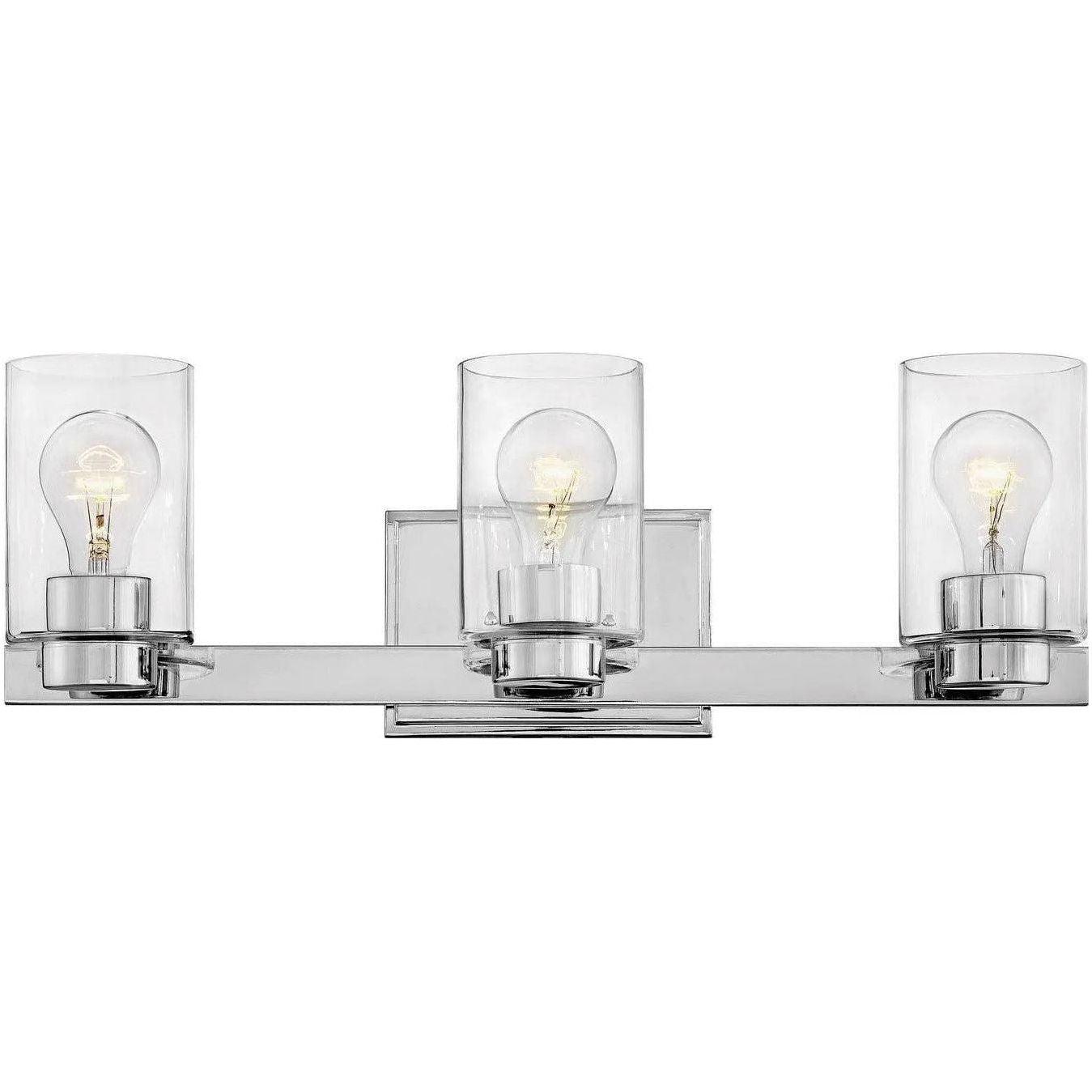 Hinkley Lighting - Miley 21-Inch Three Light Bath - 5053CM-CL - Canada Light Shop