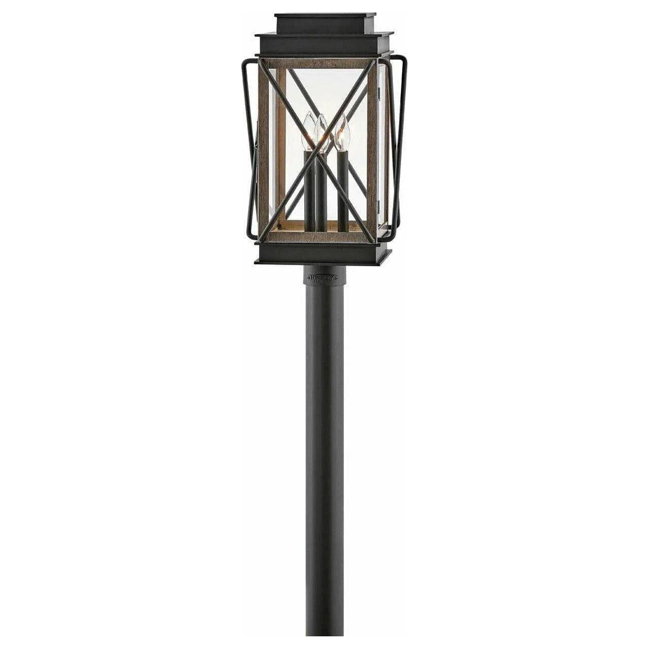 Hinkley Lighting - Montecito Post Top or Pier Mount Lantern - 11191BK - Canada Light Shop