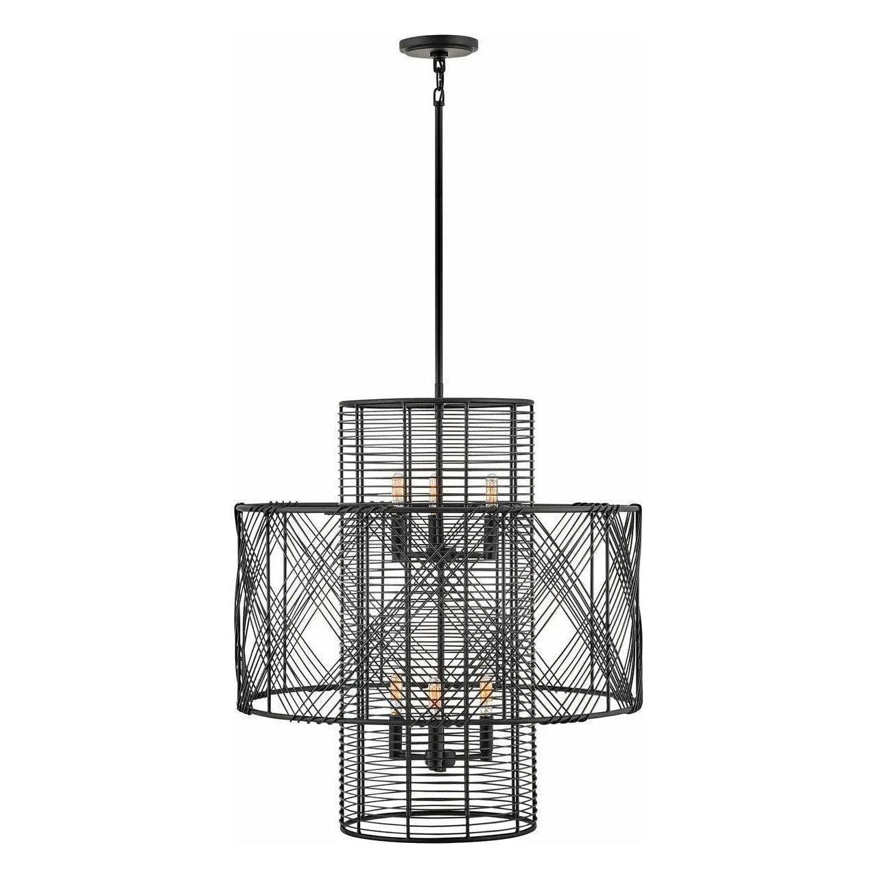 Hinkley Lighting - Nikko Chandelier - 41065BLK - Canada Light Shop