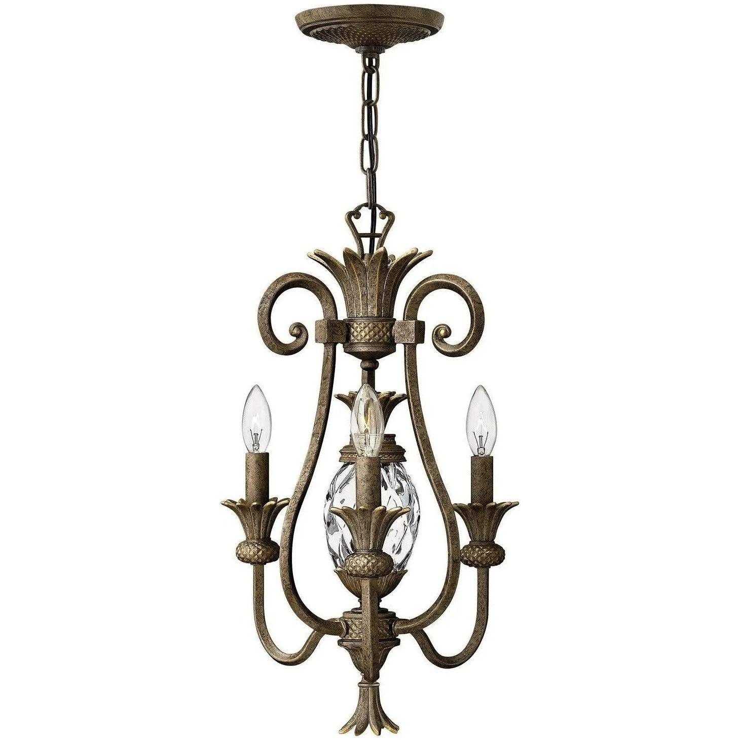 Hinkley Lighting - Plantation 13-Inch Chandelier - 4103PZ - Canada Light Shop
