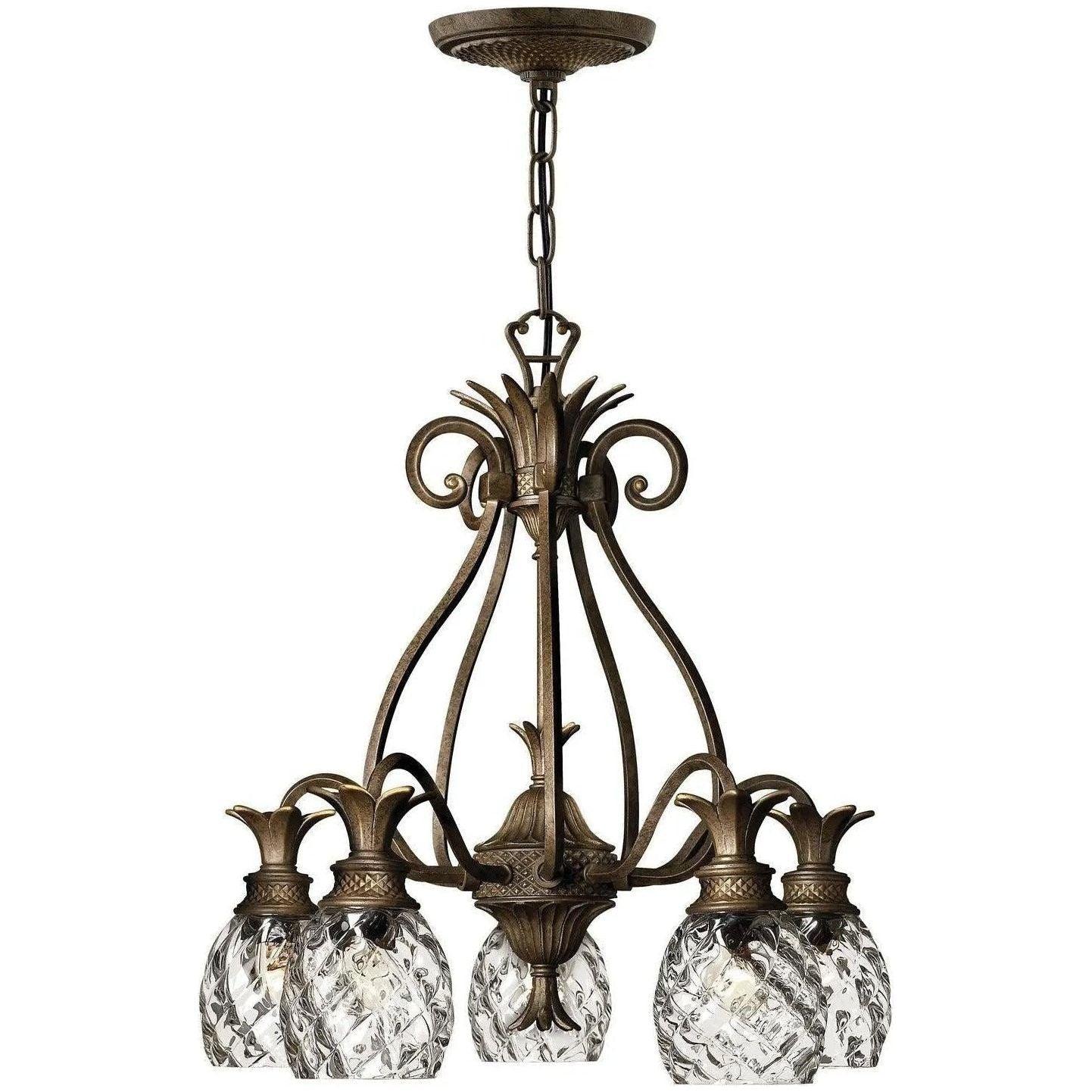 Hinkley Lighting - Plantation 22-Inch Chandelier - 4885PZ - Canada Light Shop