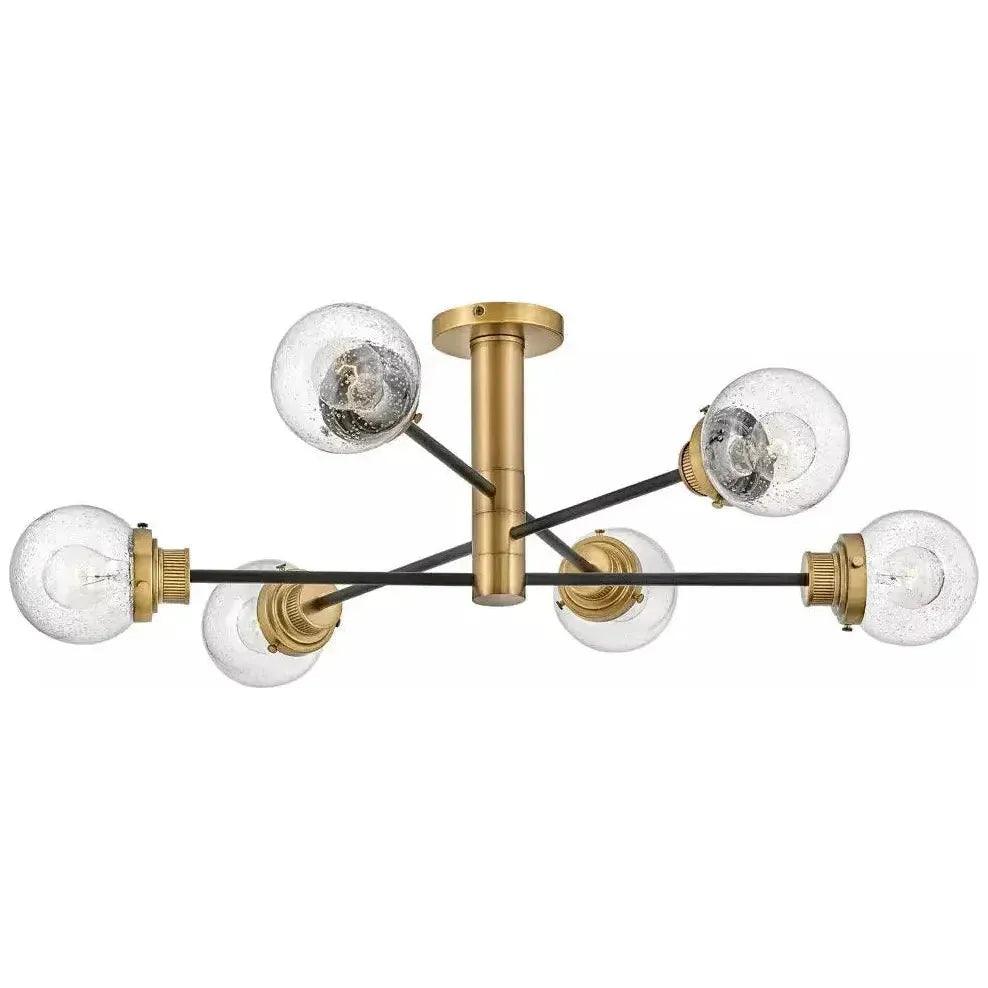 Hinkley Lighting - Poppy Semi Flush Mount - 40696BK - Canada Light Shop