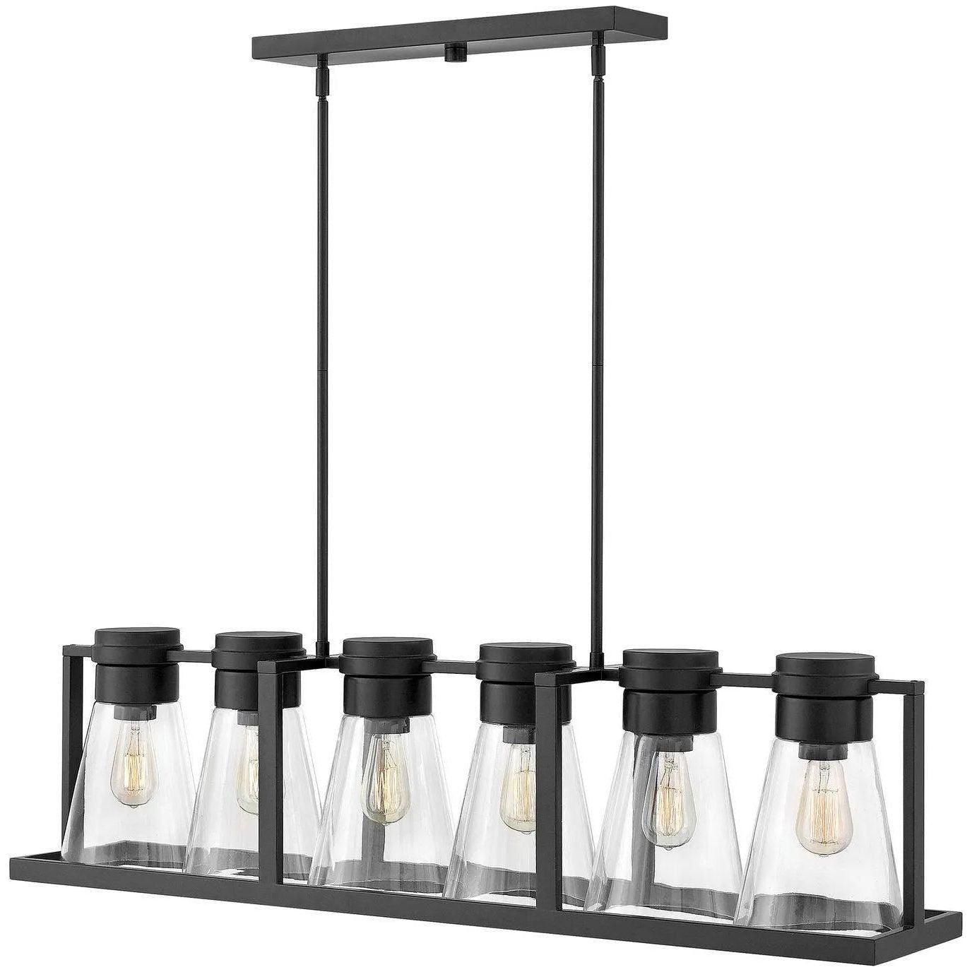 Hinkley Lighting - Refinery 43-Inch Linear Suspension - 63306BK-CL - Canada Light Shop