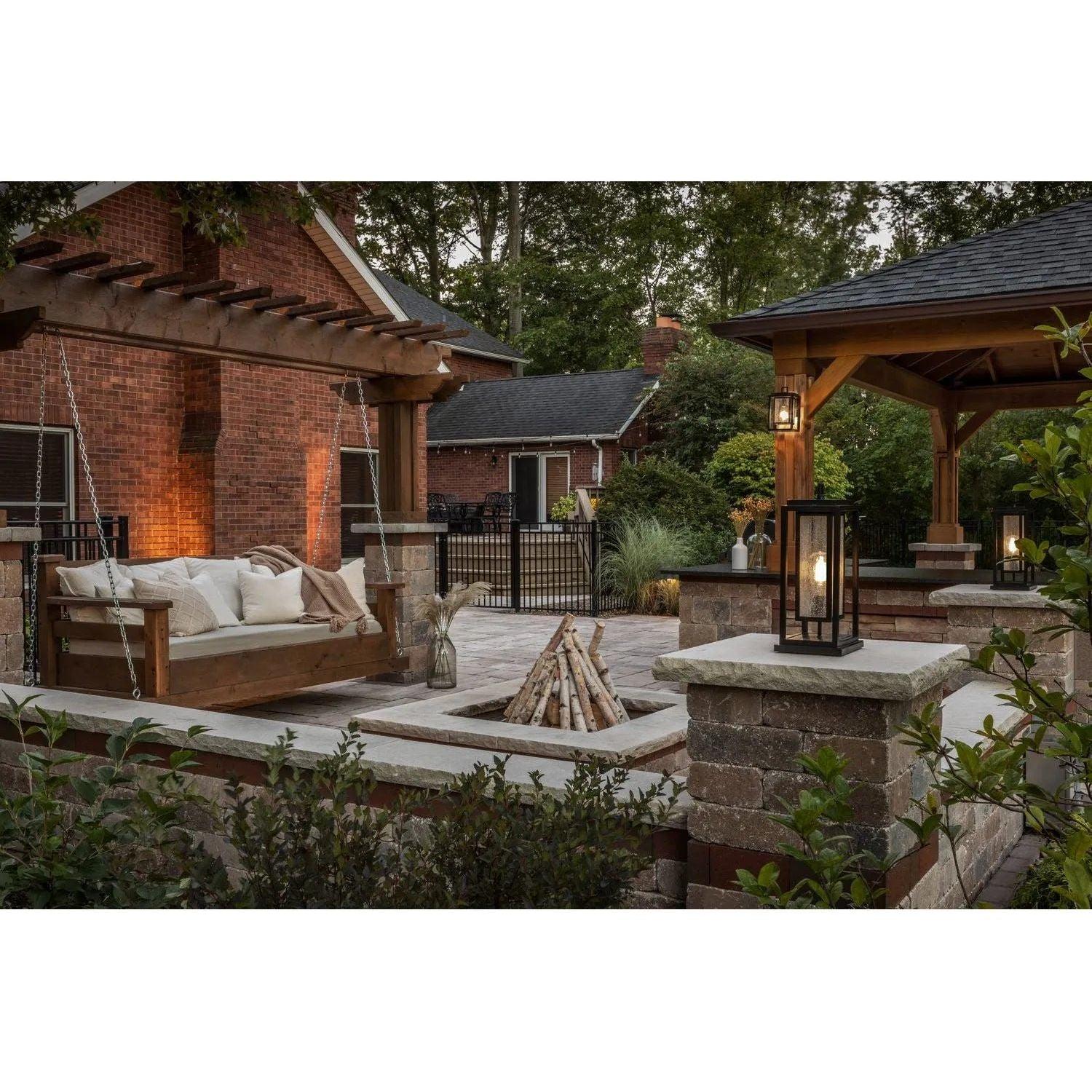 Hinkley Lighting - Republic 17-Inch Outdoor Post Mount - 1007BK - Canada Light Shop