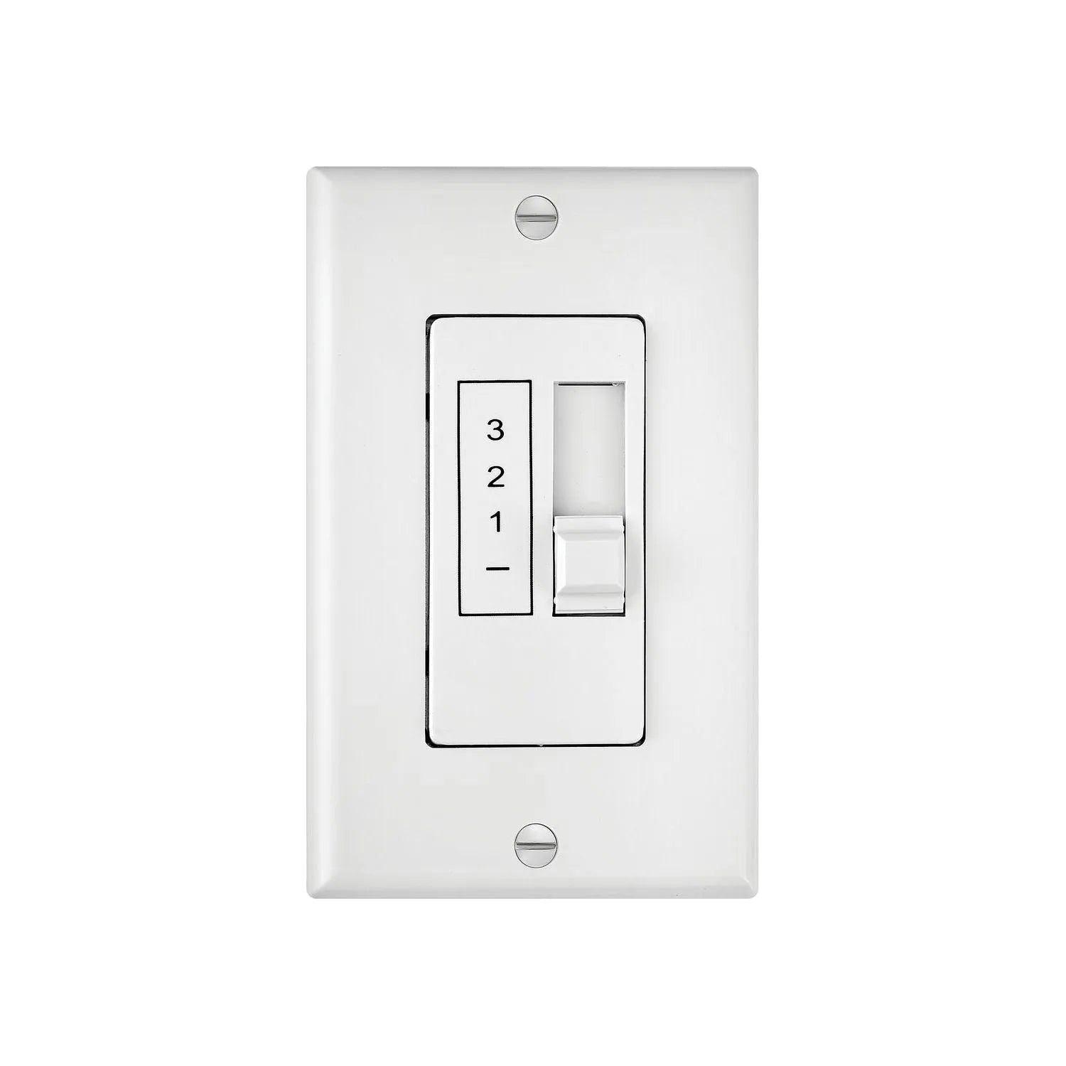 Hinkley Lighting - Wall Control 3 Spd Slide 5 Amp Wall Contol - 980012FWH - Canada Light Shop