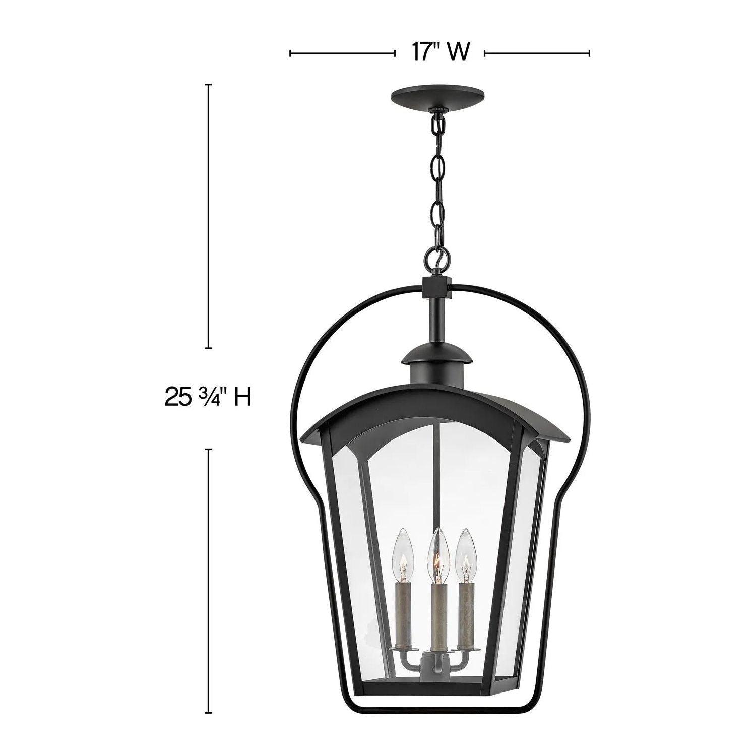 Hinkley Lighting - Yale Hanging Lantern - 13302BK - Canada Light Shop