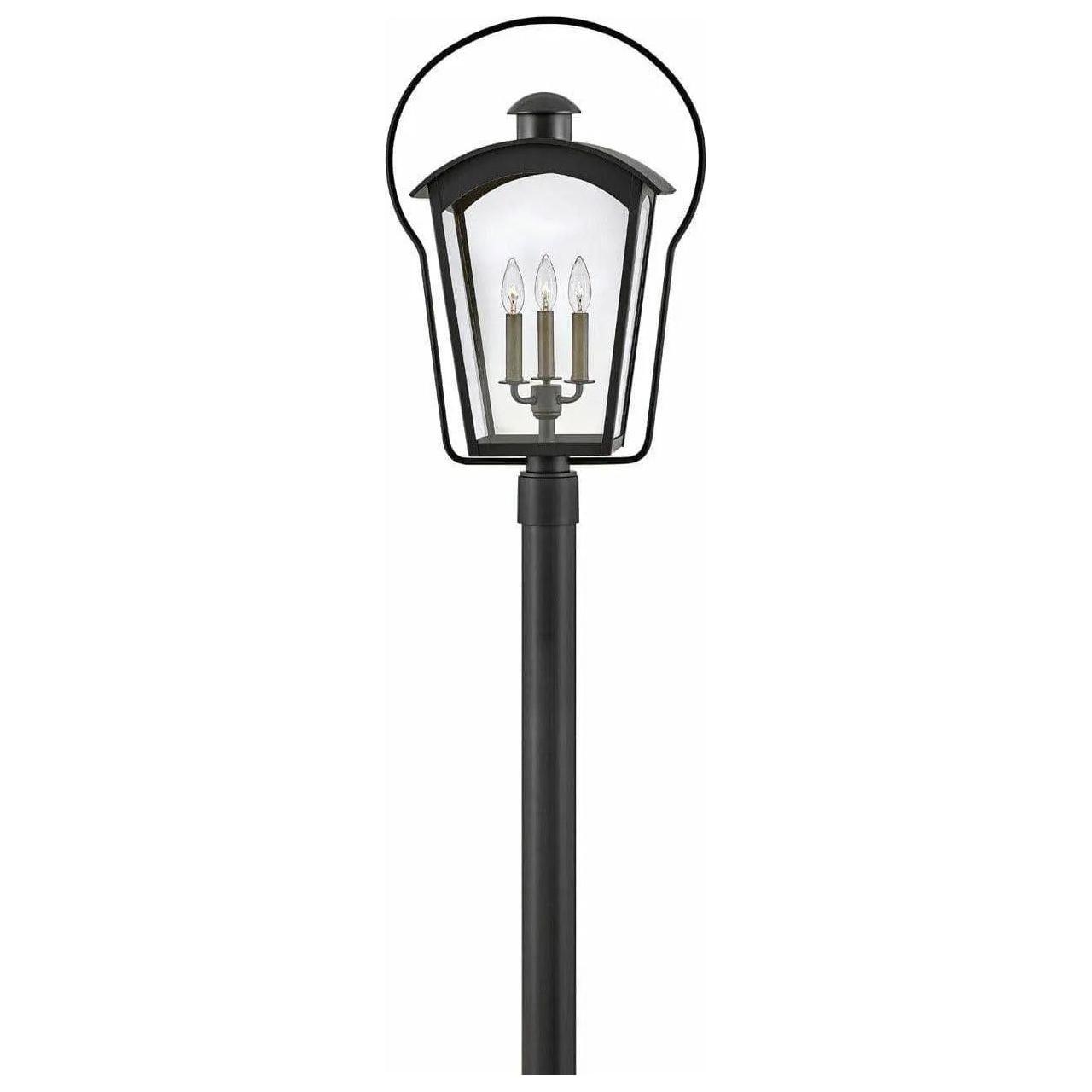 Hinkley Lighting - Yale Post Top or Pier Mount Lantern - 13301BK - Canada Light Shop