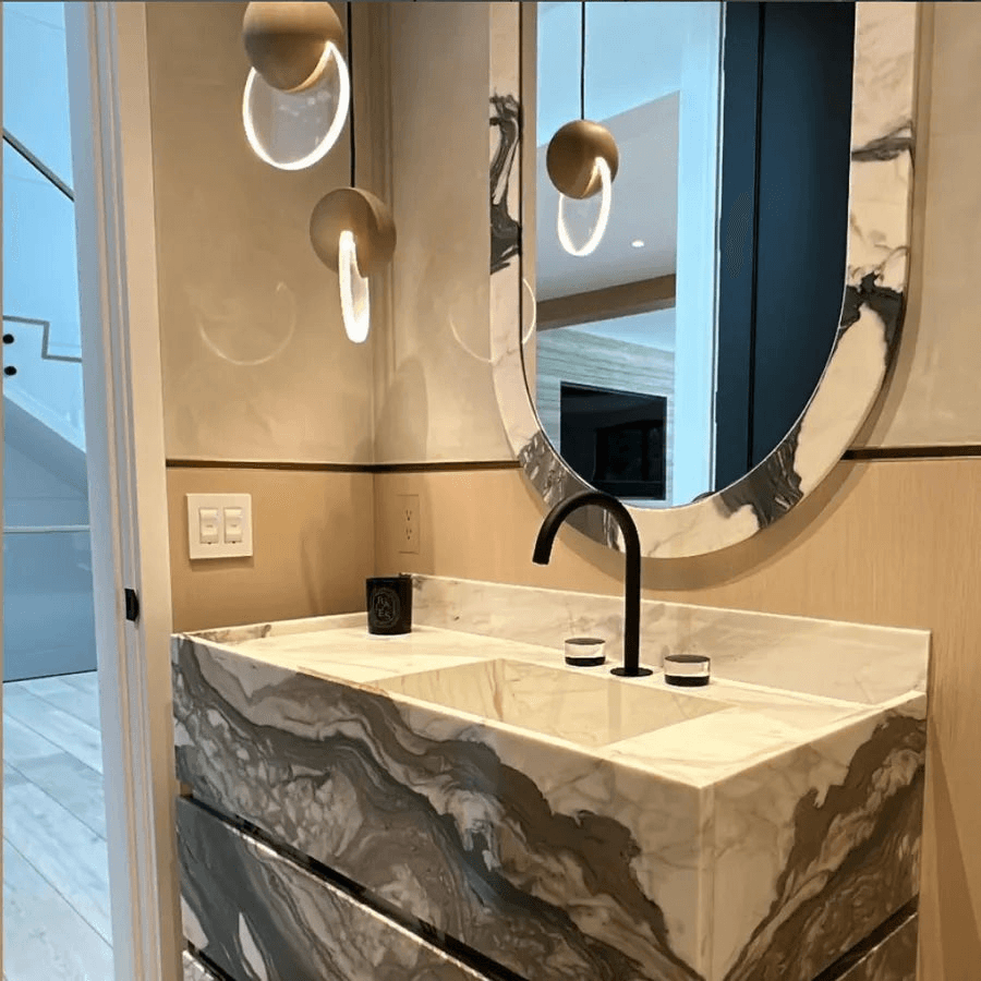 Hollis+Morris - Anchor Pendant - ACHRPENDANT-LG-OKB-CLR - Canada Light Shop