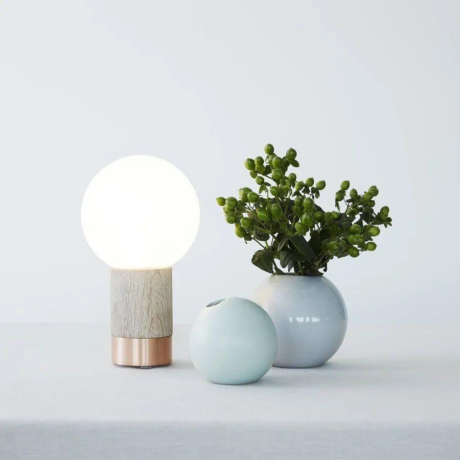 Hollis+Morris - Catkin Table Lamp - CATKTABLE-OKB-BBR - Canada Light Shop