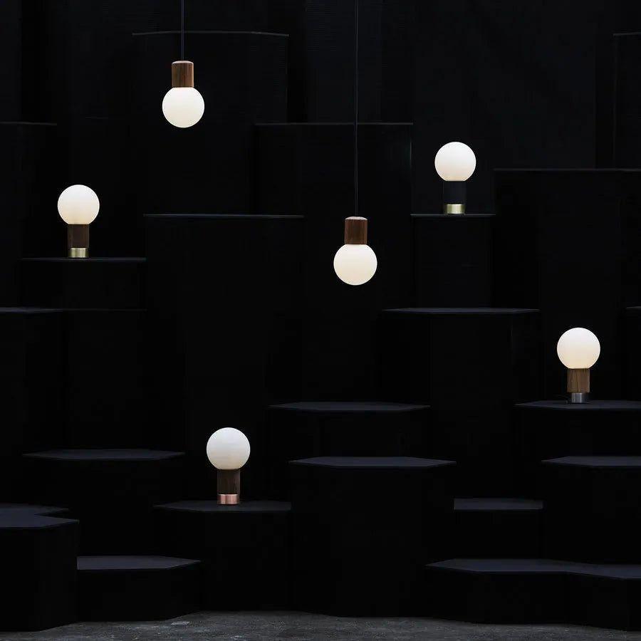 Hollis+Morris - Catkin Table Lamp - CATKTABLE-OKB-BBR - Canada Light Shop