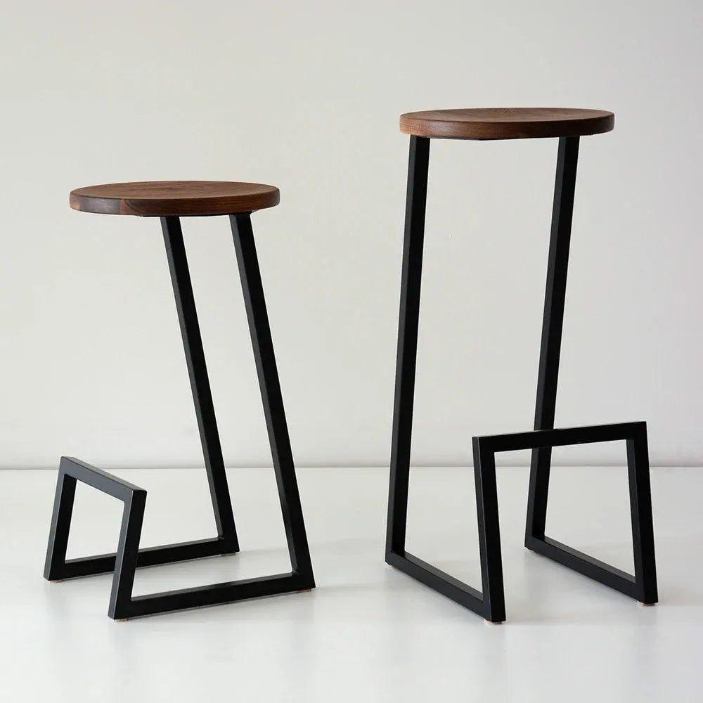 Hollis+Morris - Corktown Stool - CORKBAR-OKB-BK - Canada Light Shop
