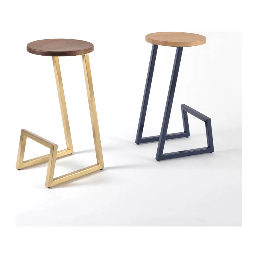Hollis+Morris - Corktown Stool - CORKBAR-OKB-BK - Canada Light Shop