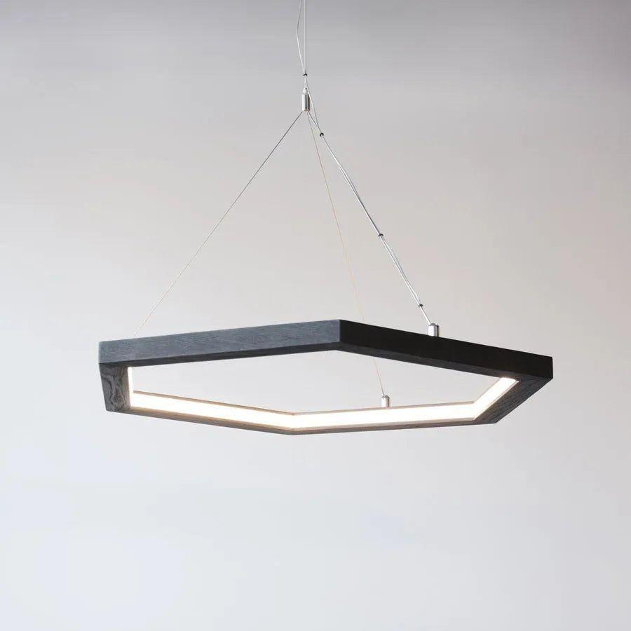 Hollis+Morris - Hexagon Pendant - HEXAPENDANT-MED-OKB - Canada Light Shop