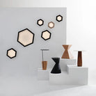 Hollis+Morris - Hexagon Wall Light - HEXASCONCE-MED-OKB - Canada Light Shop