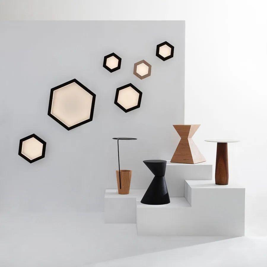 Hollis+Morris - Hexagon Wall Light - HEXASCONCE-MED-OKB - Canada Light Shop