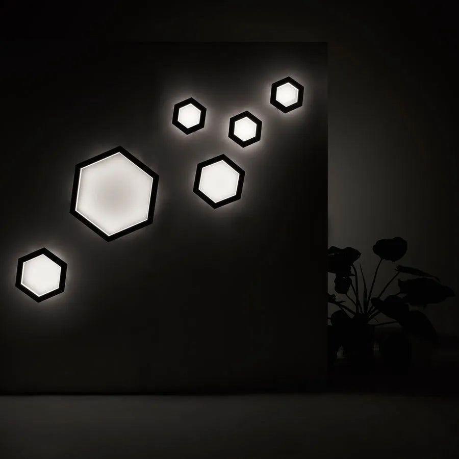 Hollis+Morris - Hexagon Wall Light - HEXASCONCE-MED-OKB - Canada Light Shop