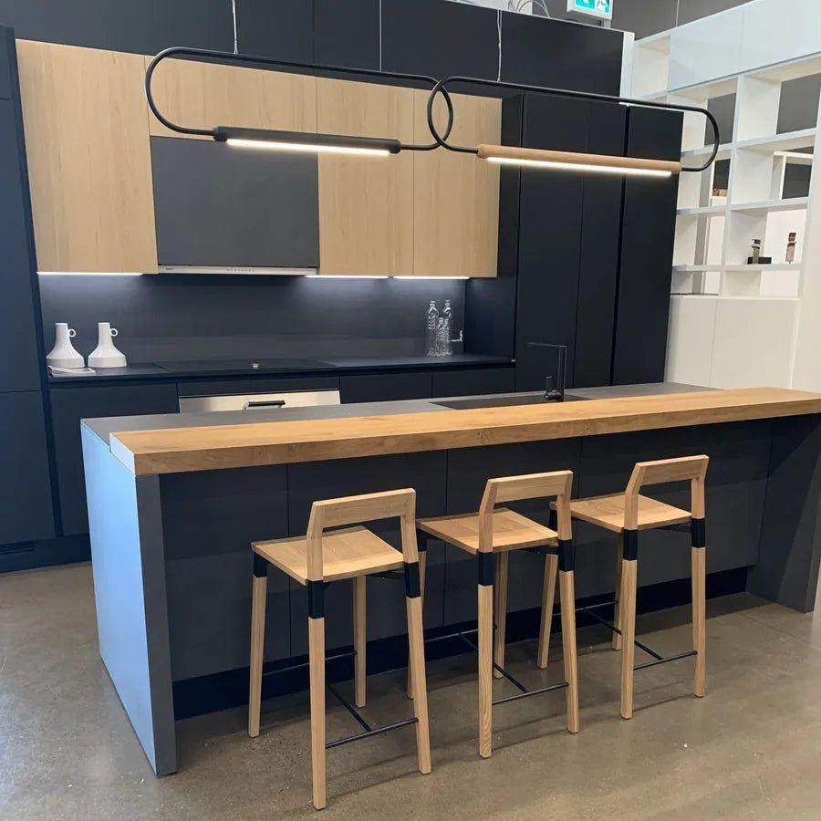 Hollis+Morris - Link Horizontal Pendant - LINK-HORIZ-3FT-OKB-ANT - Canada Light Shop