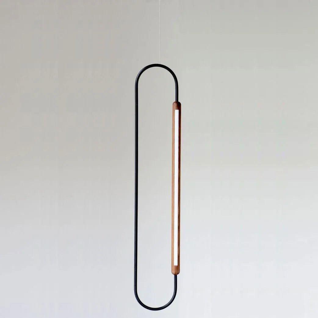 Hollis+Morris - Link Vertical Pendant - LINK-VERT-3FT-OKB-BLK - Canada Light Shop