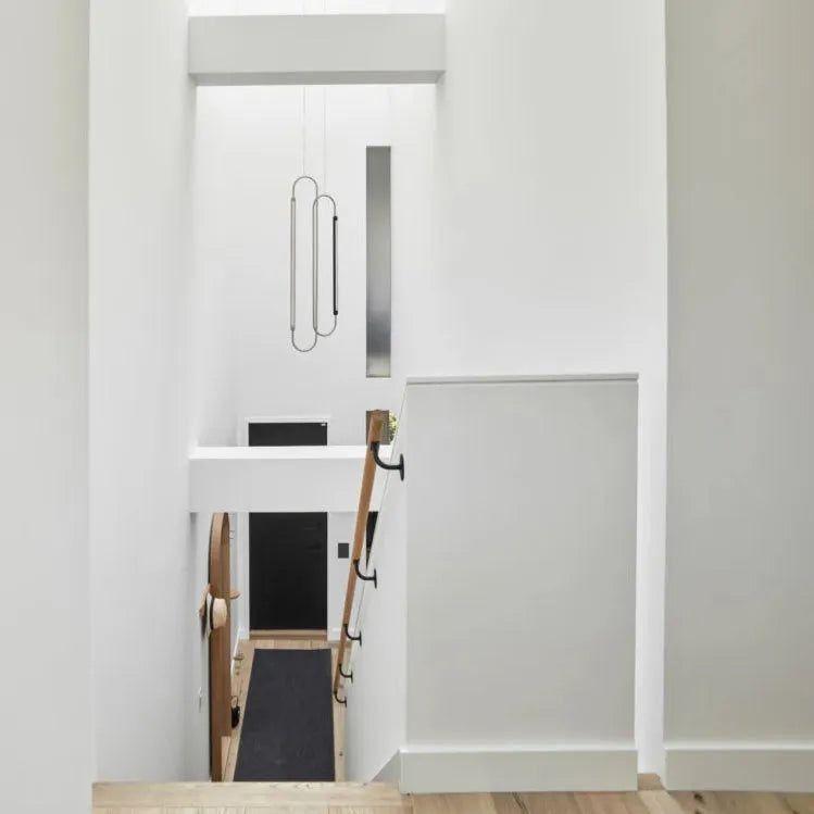 Hollis+Morris - Link Vertical Pendant - LINK-VERT-3FT-OKB-BLK - Canada Light Shop