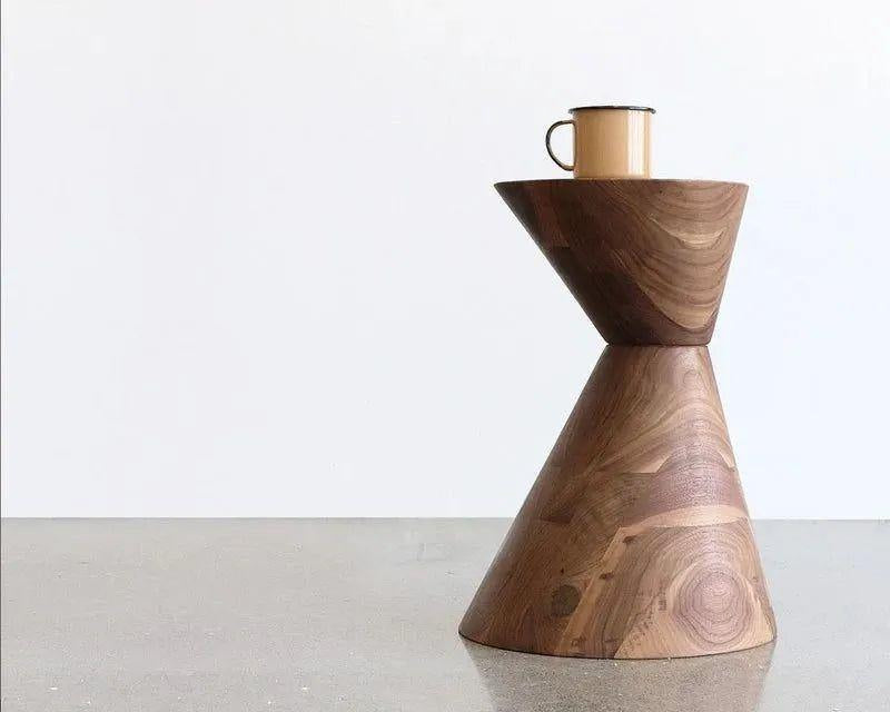 Hollis+Morris - Oldtown Stool - OLDT-OAK-BLK - Canada Light Shop