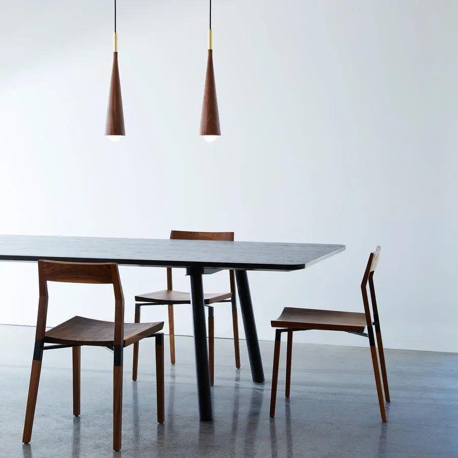 Hollis+Morris - Parkdale Chair - PARKDINING-OKB-BK - Canada Light Shop