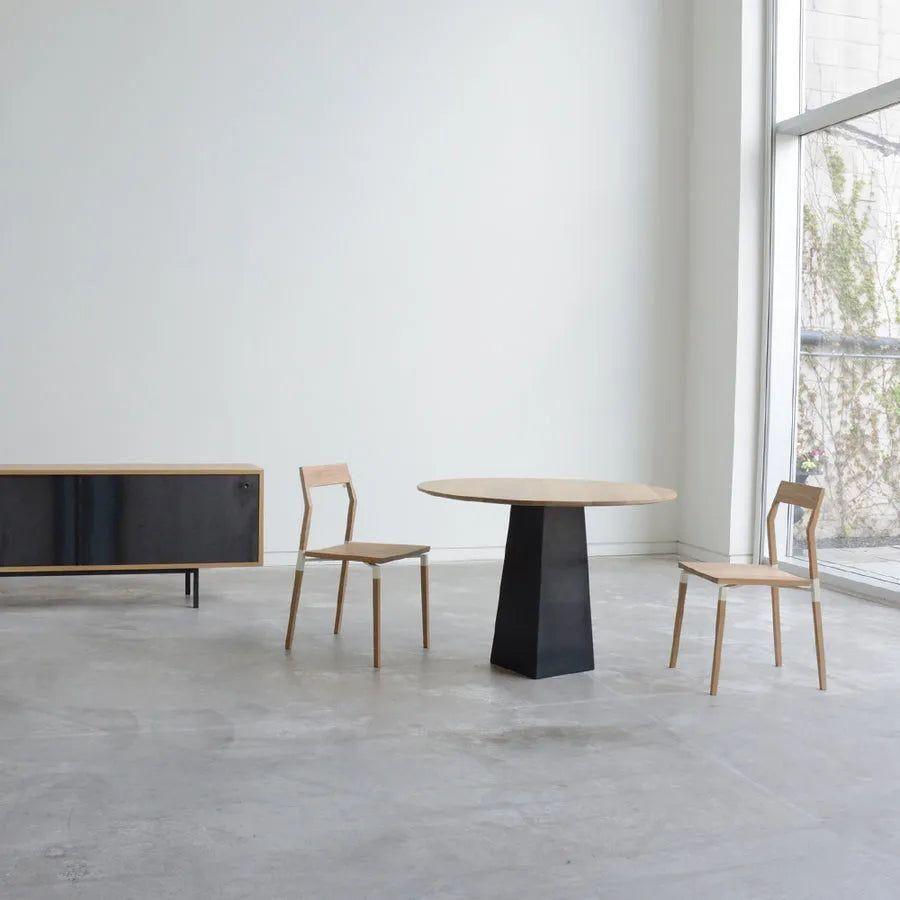 Hollis+Morris - Parkdale Chair - PARKDINING-OKB-BK - Canada Light Shop