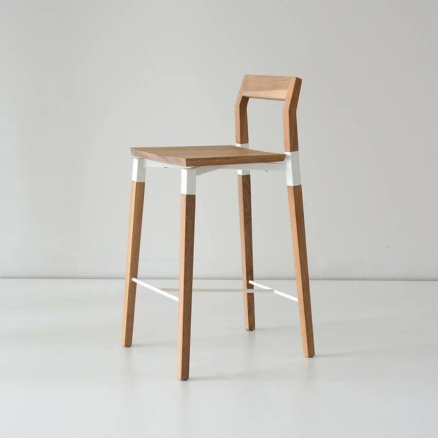 Hollis+Morris - Parkdale Stool - PARKBAR-OKB-BK - Canada Light Shop