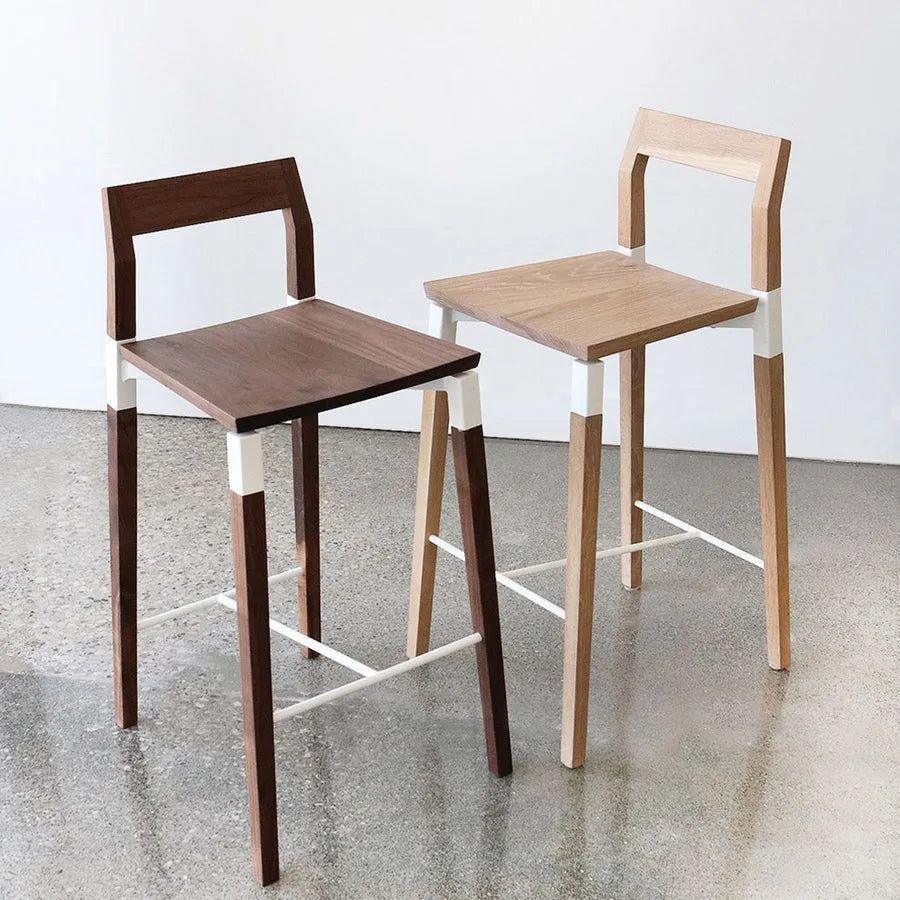 Hollis+Morris - Parkdale Stool - PARKBAR-OKB-BK - Canada Light Shop