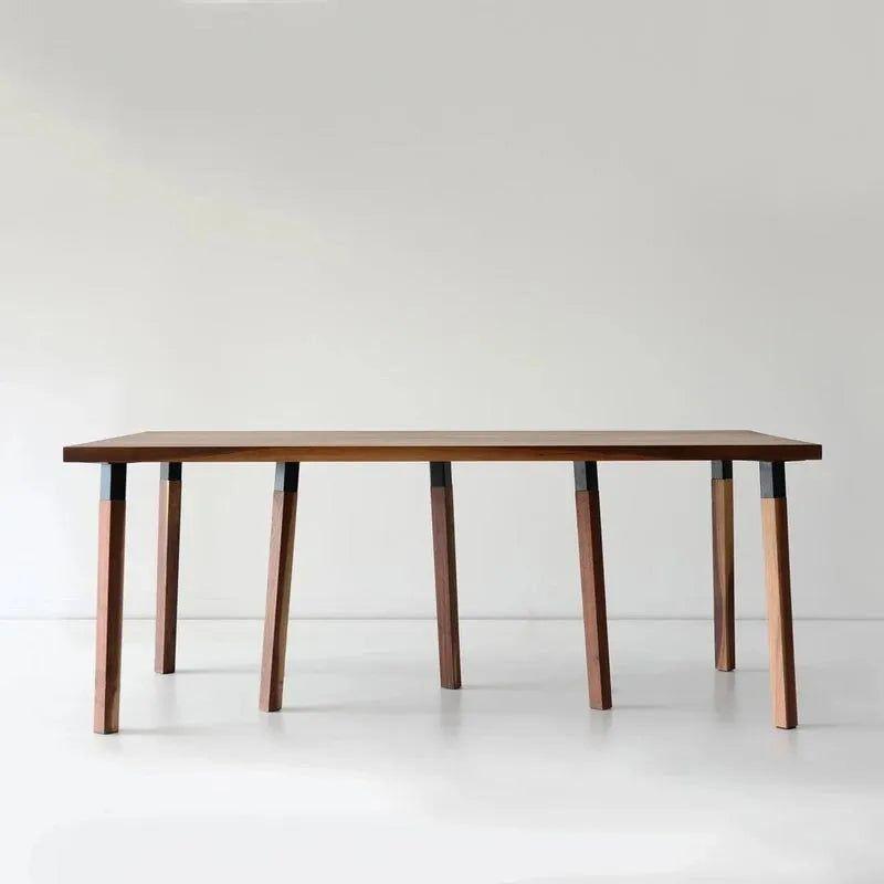 Hollis+Morris - Pier Dining Table - PIER-LG-OKB-BK - Canada Light Shop