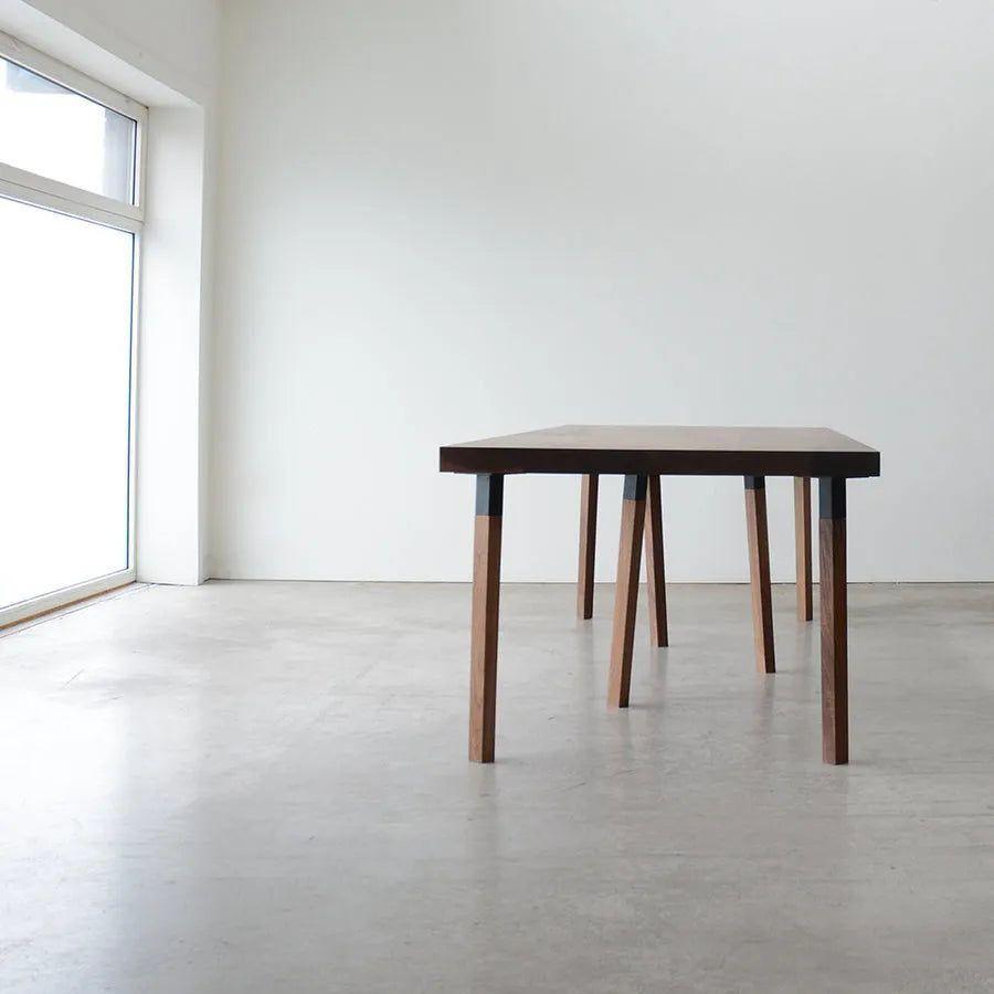 Hollis+Morris - Pier Dining Table - PIER-LG-OKB-BK - Canada Light Shop
