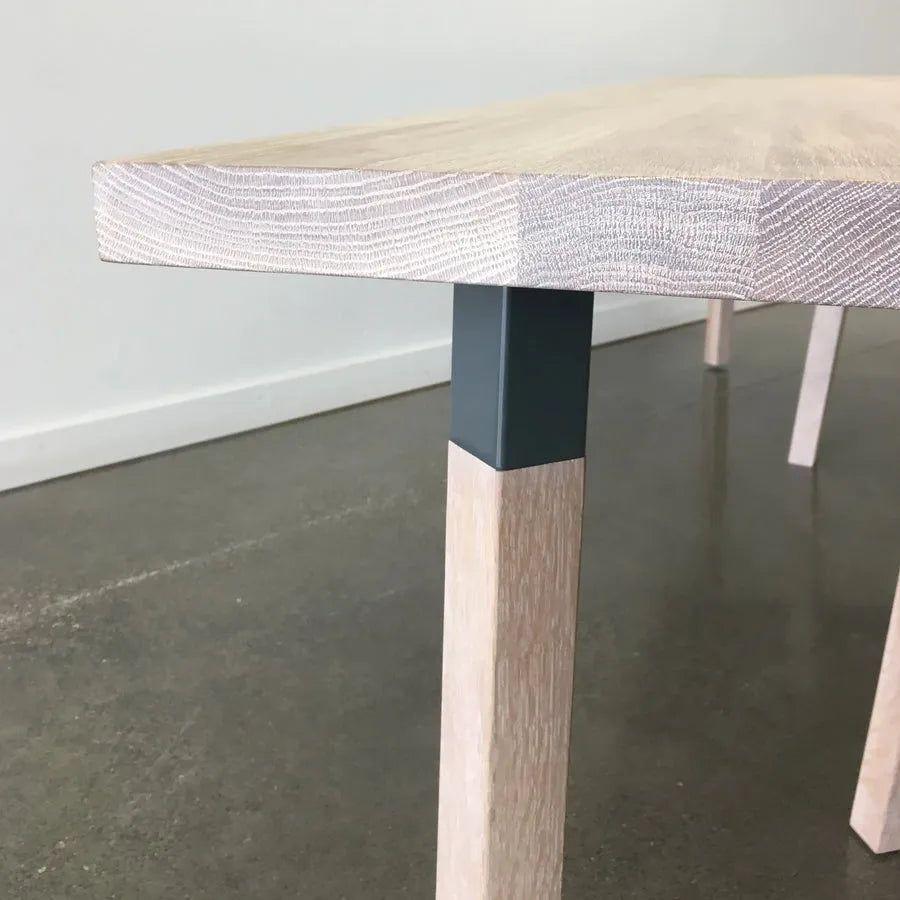 Hollis+Morris - Pier Dining Table - PIER-LG-OKB-BK - Canada Light Shop