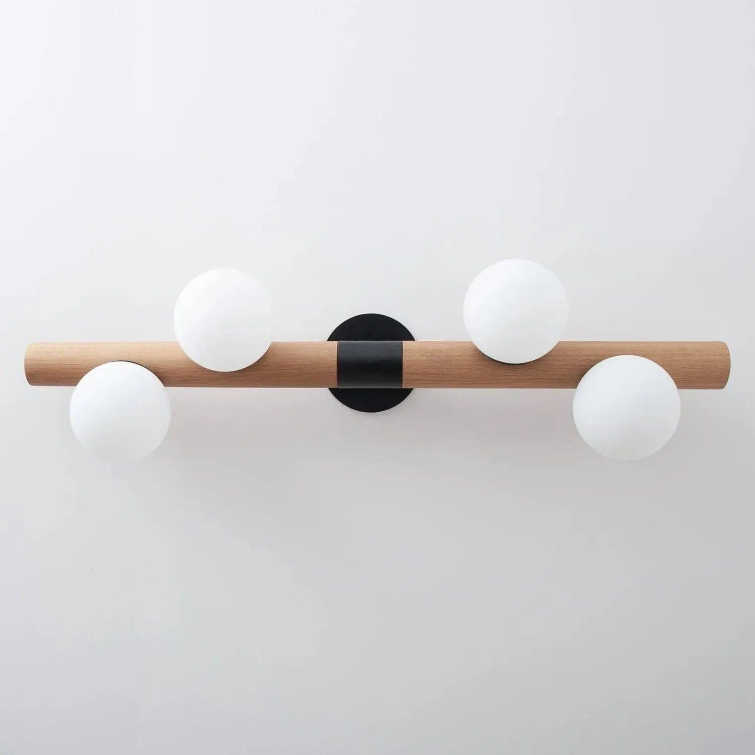 Hollis+Morris - Willow Bar Wall Sconce - WILOWALL-OKB-BLK - Canada Light Shop