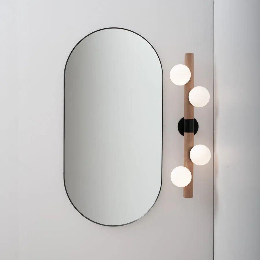 Hollis+Morris - Willow Bar Wall Sconce - WILOWALL-OKB-BLK - Canada Light Shop