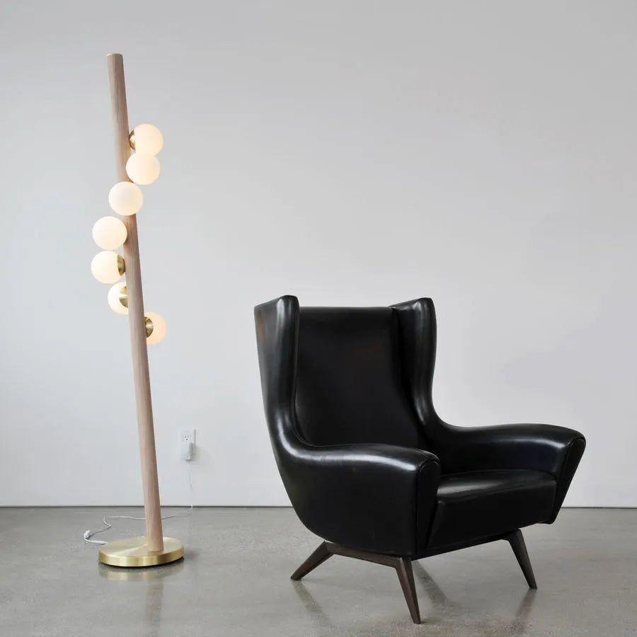 Hollis+Morris - Willow Floor Lamp - WILOFLOOR-5FT-OKB-BLK - Canada Light Shop