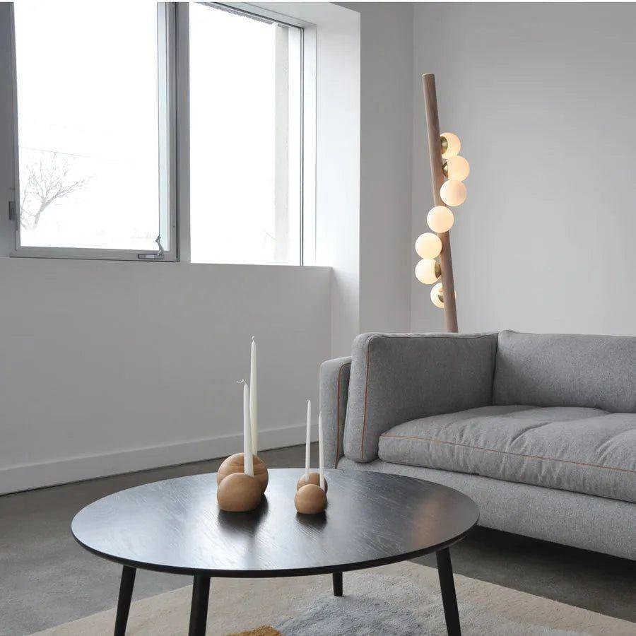 Hollis+Morris - Willow Floor Lamp - WILOFLOOR-5FT-OKB-BLK - Canada Light Shop